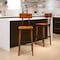 Flash Furniture Rustic Antique Walnut Industrial Wood Dining Barstool, PK2 2-XU-DG-W0236B-GG - alternate 1